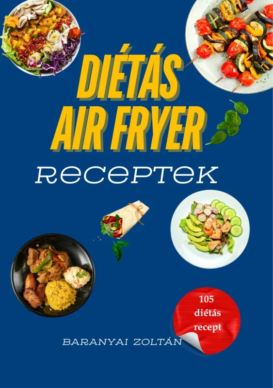 A Diétás Air Fryer Receptek borítója