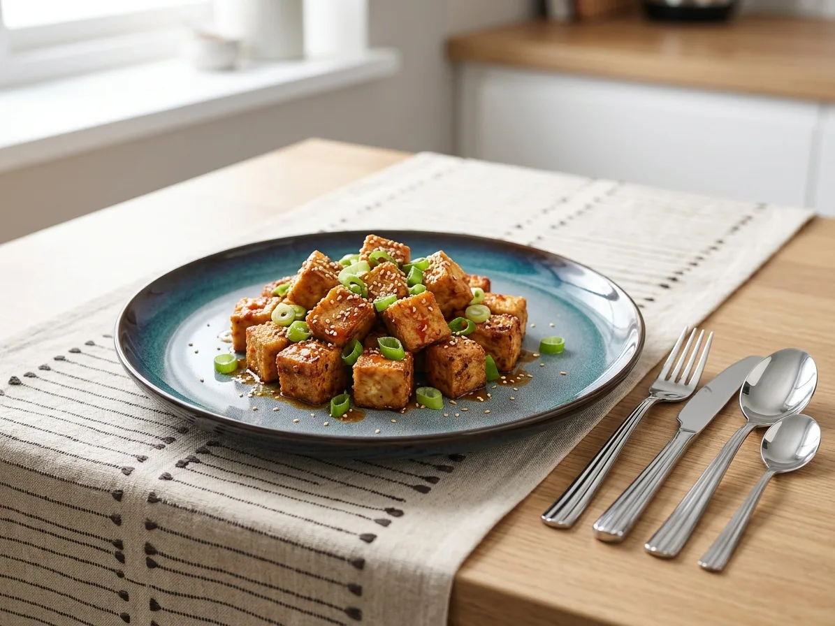 Ropogós tofu air fryerben