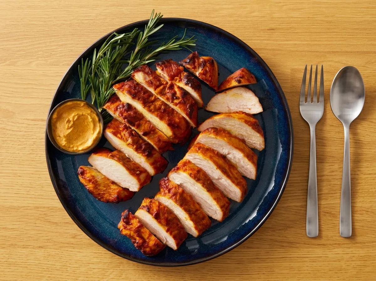 Tandoori pulykamell air fryerben