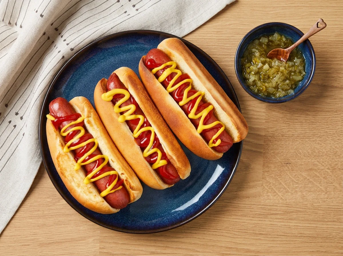 Virsli air fryerben, hot dognak