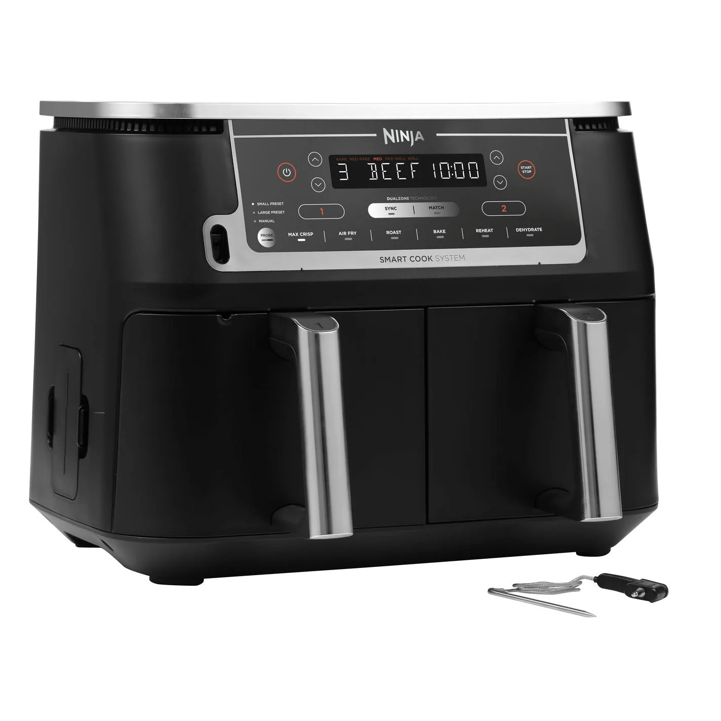Ninja AF451EU Foodi MAX Dual Zone 9,5 l maghőmérővel